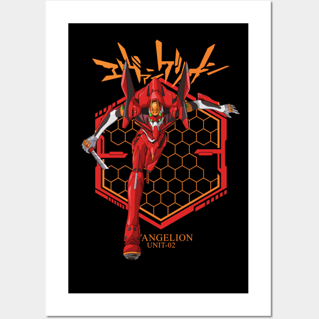 Evangelion Unit-02 Wall Art by svthyp